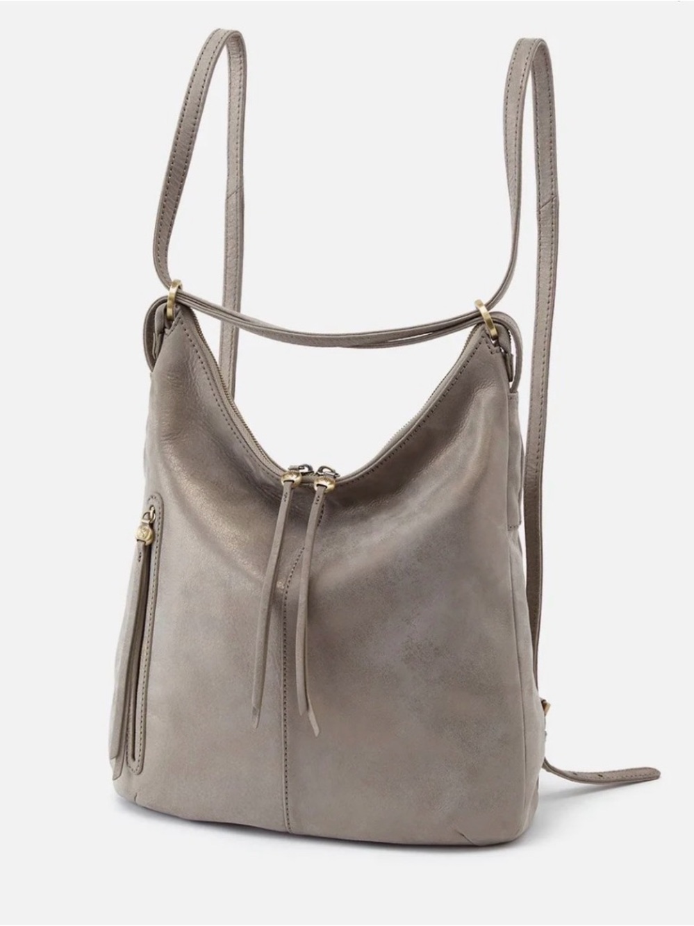 HOBO Merrin Convertible Backpack -Granite Gold